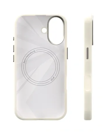 Чехол защитный VLP Aster Pro Case с MagSafe для iPhone 17, белый